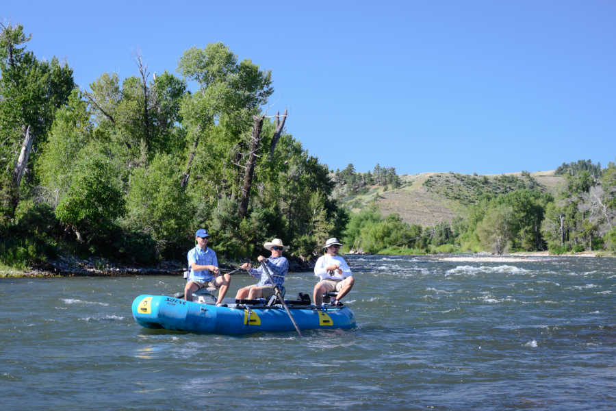 Raft fishing the Stillwater
